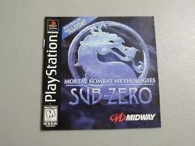 Mortal Kombat Sub-Zero Manual Only! NO GAME! 100% Original PlayStation PS1 • $24.95