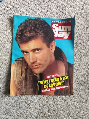 £9 • Buy SUNDAY October 1985, Mad Max Mel Gibson, Dollar, Jean Paul Getty, 