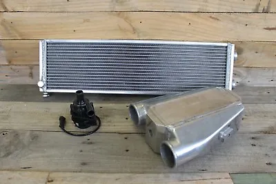 Premium Aluminium Water To Air Intercooler Kit Stumpy Series Same Side Outlets • $999