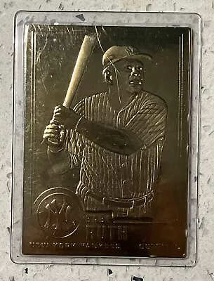 Babe Ruth 24kt Gold Card New York Yankees Baseball Card Vintage Limited Edition • $5.99