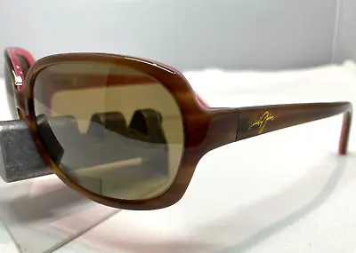 Maui Jim Rainbow Falls Mj 225-12 Cinnamon Hcl Bronze Polarized Sunglasses 9.5 • $135