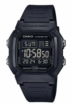 Casio W800H-1BV Digital Watch Resin Band Stopwatch Alarm 10 Year Battery • $25.50