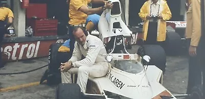 ORIGINAL MOTOR RACING NEGATIVE. MIKE HAILWOOD YARDLEY McLAREN 1974 F1 GRAND PRIX • £7.99