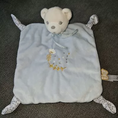 Kaloo Perle Knots Doudou Bear Blue Baby Gift Comforter Soother Plush  • £12.99