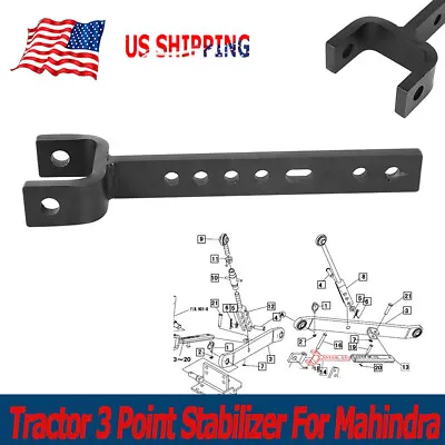 Tractor Sway Link 3-Point Stabilizer For Mahindra Tractors 19573022000 - Black • $29.19