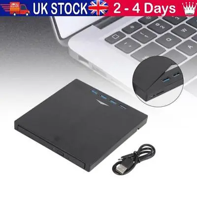 £31.90 • Buy USB Type-C 7 IN 1 External Ray Disc Writer  Reader CD DVD Drive USB 3.0/JE