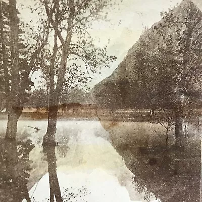 Mirror Lake Yosemite California Vintage Stereograph Stereoview Card 3D Slide • $19.95