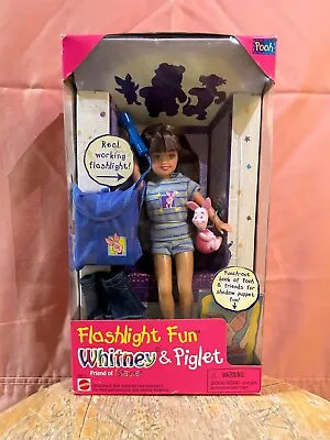 New! Barbie 1997 Flashlight Fun Whitney Doll & Piglet By Mattel 19671 Ships Free • $45