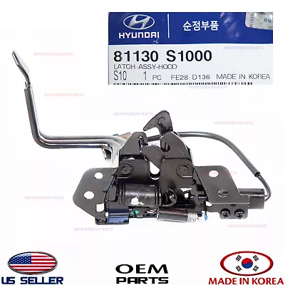 Genuine Hood Lock Latch Assy ⭐OEM⭐ HYUNDAI SANTA FE 2019-2023 81130S1000 • $59.23