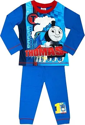 £6.99 • Buy Boys Thomas The Tank Engine Pyjamas Sodor Ages 1.5-5 Years Pjs