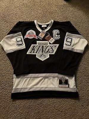 Los Angeles Kings Wayne Gretzky Mitchell & Ness Authentic Black Home Jersey Med • $250