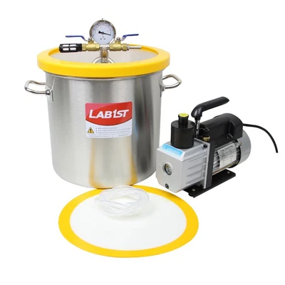 $56 • Buy 5.5 Gal Vacuum Chamber With 3 CFM Free Vacuum Pump 110V