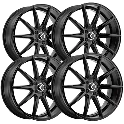 (Set Of 4) Kraze KR194 Cosmos 18x8 5x112 +40mm Gloss Black Wheels Rims 18  Inch • $679.96