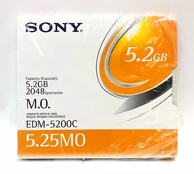 Sony Magneto Optical Disk 5.2 GB 5.25MO EDM-5200C • $70