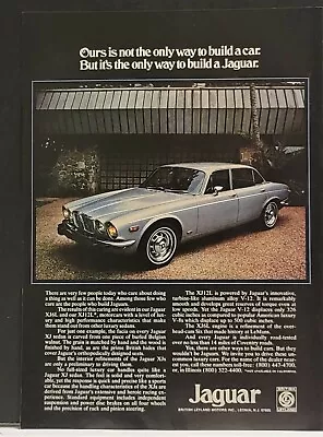 1979 Jaguar XJ12L Automobile Car Print  Ad • $7.99