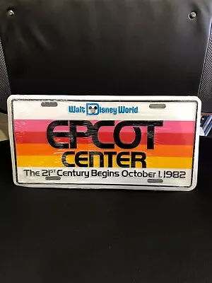 VTG Walt Disney World Epcot Center-21st Century Begins- License Plate SEALED NEW • $22.99