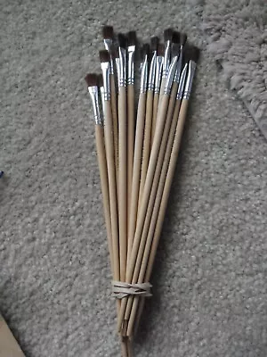 Lot Of 17 Vintage Windsor Pactra Wood Handle Hobby Paint Brushes 1/4 NOS • $39