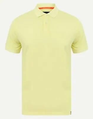 £20.79 • Buy Superdry Classic Micro Short Sleeve Pique Polo Shirt T-Shirt Tee Citron Yellow