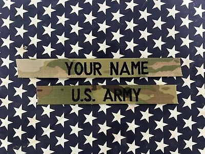 Custom Army OCP Military Name Tape Nametape Embroidered Name Patch Sew On • $8.23