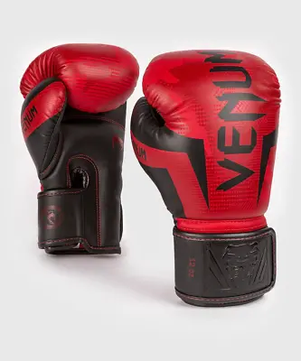 Venum Elite Hook And Loop Boxing Gloves - Red Camo • $86.25