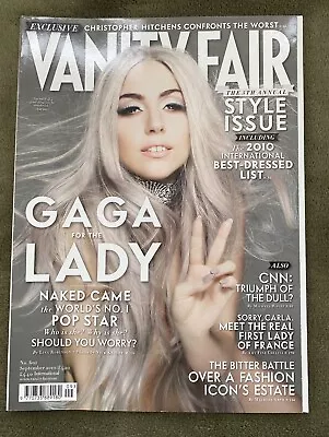 VANITY FAIR Magazine September 2010 #601 Lady GAGA Cover • £5.99