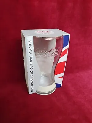 London 2012 Olympic Games McDonalds Coca Cola Glass & White Wrist Band • £4