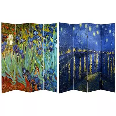 Oriental Furniture Printed Room Divider High Quality Canvas Folding 4-Panel • $176.78