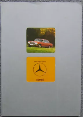 Mercedes Benz 280 S Class W116 Saloons 1976-78 Original UK Brochure No. WZ 1647 • $15.79