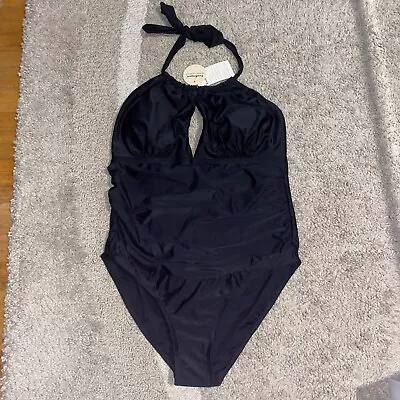 East Elegant Maternity Black One Piece Swimsuit Women's Size XL • $22