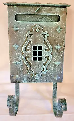 Tudor Style Cast Metal Postal Mailbox Mail Slot Newspaper Magazines Vtg Retro • $99.99