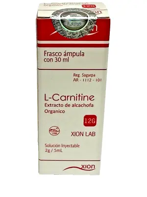 L-Carnitina Con Alcachofa 12g XION LABS 30ml L Carnitine With Artichoke • $60