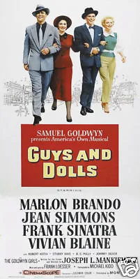 Guys & Dolls Marlon Brando Frank Sinatra Movie Poster Print • $6.49