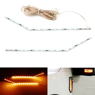 Amber LED Background Illumination Kit 17-22 F250 F350 F450 Side Fender Emblem • $26.99