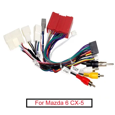 For 2013 Mazda 6 2012-2015 CX-5 Radio Head Unit 16PIN Wiring Harness W/ Canbus • $42.89