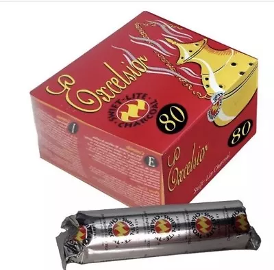 Shisha Swift-Lite Excelsior Charcoal Hookah Coal 80 Discs Perfect For Nakhla UK • £5.95