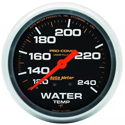 AutoMeter 5432 Pro-Comp Water Temp Gauge 2-5/8 In. Mechanical • $134.09