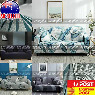 $22.99 • Buy Sofa Covers Stretch Lounge Slipcover Protector Couch Cover 1/ 2/ 3/ 4 Seater HOT