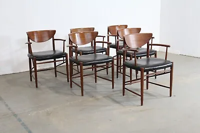 Set Of 6 Mid-Century Modern Danish Modern Peter Hvidt Teak Dining Chairs • $8995