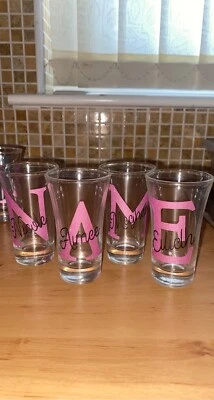 £6 • Buy Personalised Shot Glass, 18th Etc Birthday Gift, Personalised Gift, Name,Initial