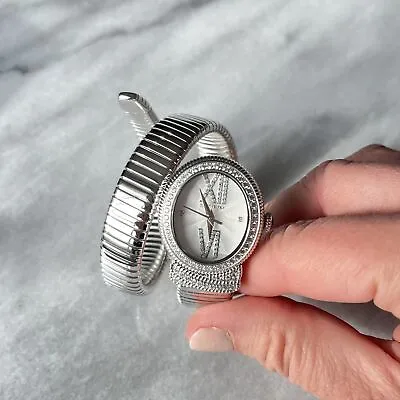 Judith Ripka Silver Wrap Watch • $119.99