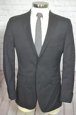 Marc Anthony Mens Black Stripe Athletic Fit Sport Coat Blazer Jacket SIZE 40R • $47.97
