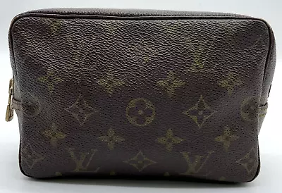 Auth  Louis Vuitton Monogram Trousse Toilette 18 M47526  Clutch Bag NS040133 • £45.04