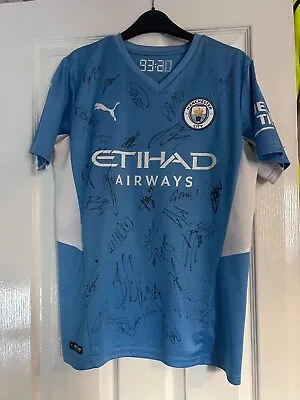 Manchester City Full Team Signed Shirt • £375