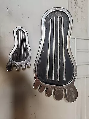 Vintage CAL-CUSTOM Big Foot Hang Ten Barefoot Gas Pedal & Dimmer Foot Print • $30