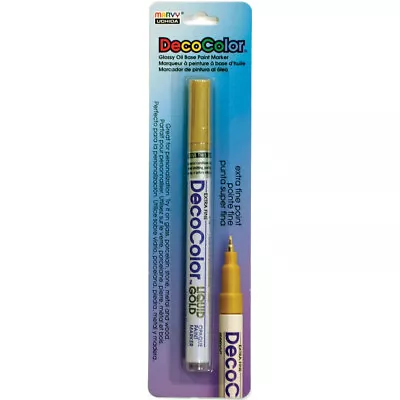 Uchida DecoColor Extra Fine Metallic Opaque Paint Marker-Liquid Gold • $8.69