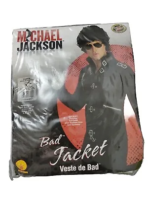 Mens Michael Jackson Bad Buckle Fancy Dress Costume Size XL Brand New • £10