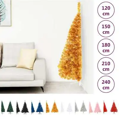 £18.99 • Buy Artificial Half Christmas Tree With Stand Tree Multi Colours/Sizes VidaXL