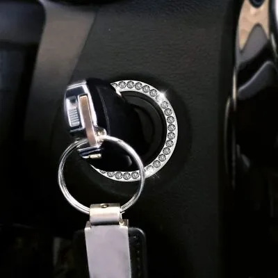 Universal Car Bling Button Start Switch Diamond Ring Decor Auto Car Accessories • $8.80