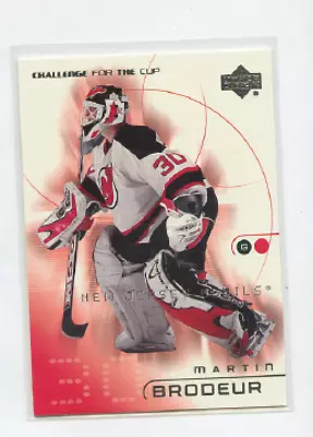 2001-02 Upperdeck Challange For The Cup # 50  Martin Brodeur  Devils • $1.69