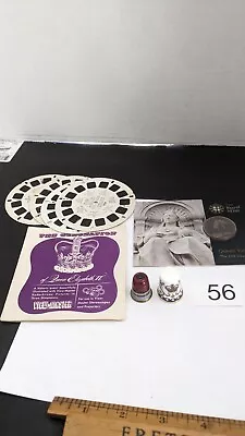 Vintage UK Royal Family Lot Queen Victoria & Elizabeth Thimble Penny Coronation • $44.99